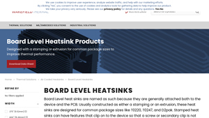 Wakefield Thermal - Air Cooled Board Level Heatsinks