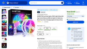 Walmart - Color Changing LED Light Strip