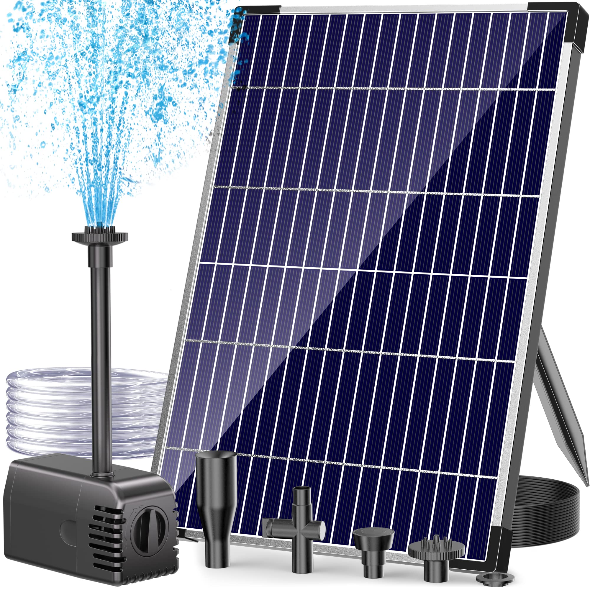 A relevant stock photo of water pump for solar in a typical setting.