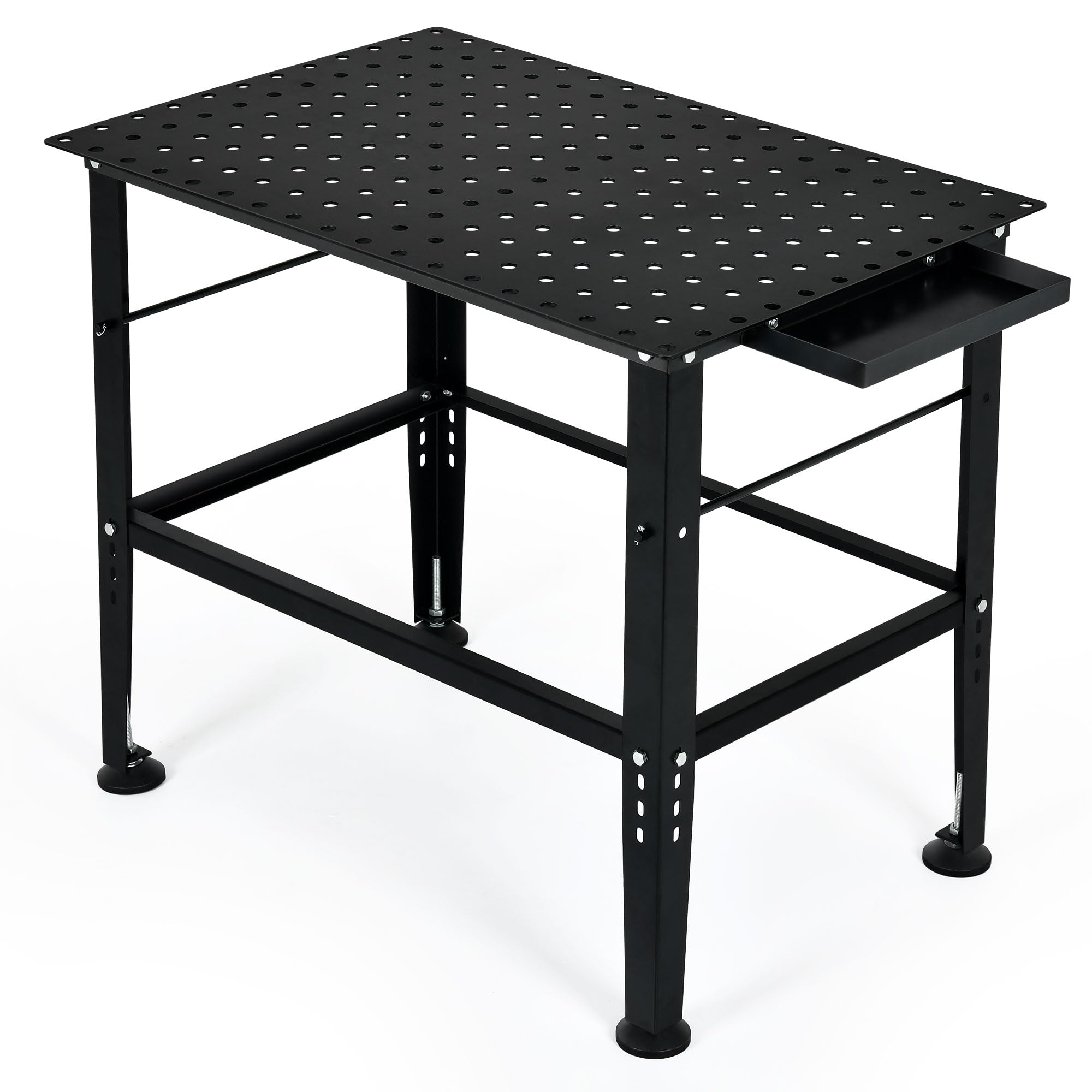 A relevant stock photo of welding table in a typical setting.