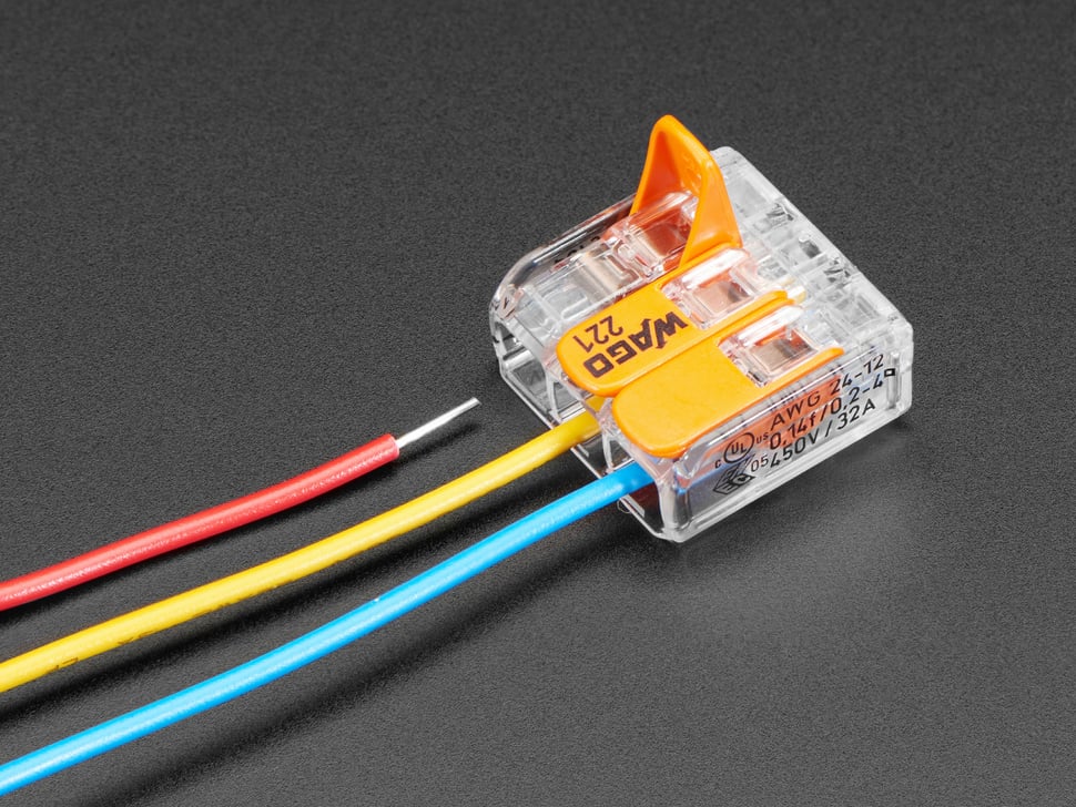 A relevant stock photo of wire connector in a typical setting.