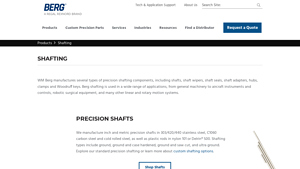 WM Berg - Precision Shafting Components