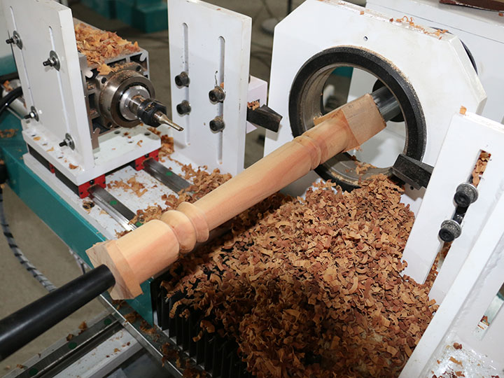 Illustrative example of wood lathe cnc machine from Google Search