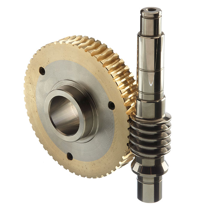 A relevant stock photo of worm and wheel gear in a typical setting.