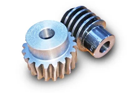 A relevant stock photo of worm and wheel gear in a typical setting.