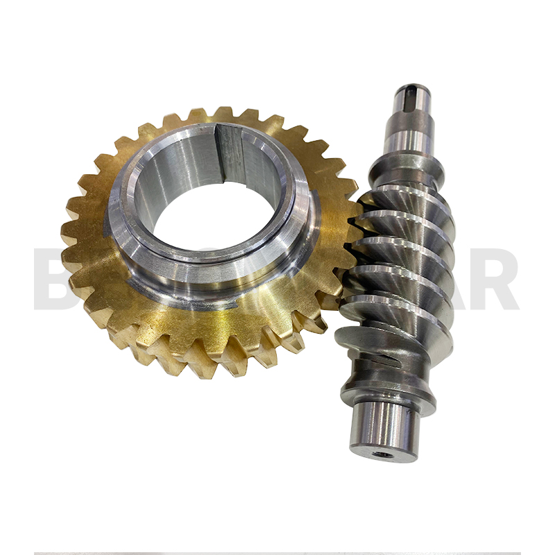 A relevant stock photo of worm and wheel gear in a typical setting.
