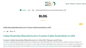 YCCable - Custom Wire and Cable Assemblies